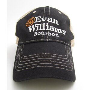 Men Evan Williams Bourbon Mesh Snapback Embroidered Adjustable Hat (C)